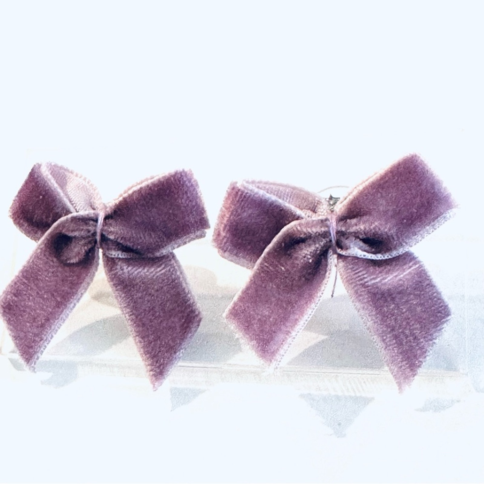 Velvet Bow Stud Earrings